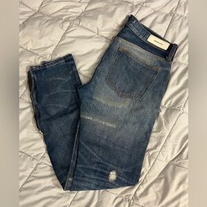 Fear of God Essentials Distressed Blue Skinny Jeans size 30